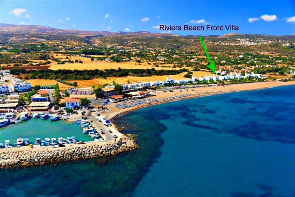 Latchi Beach Front Villa - Private Heated Pool - Amazing Uninterrupted Sea Views Polis Bagian luar foto
